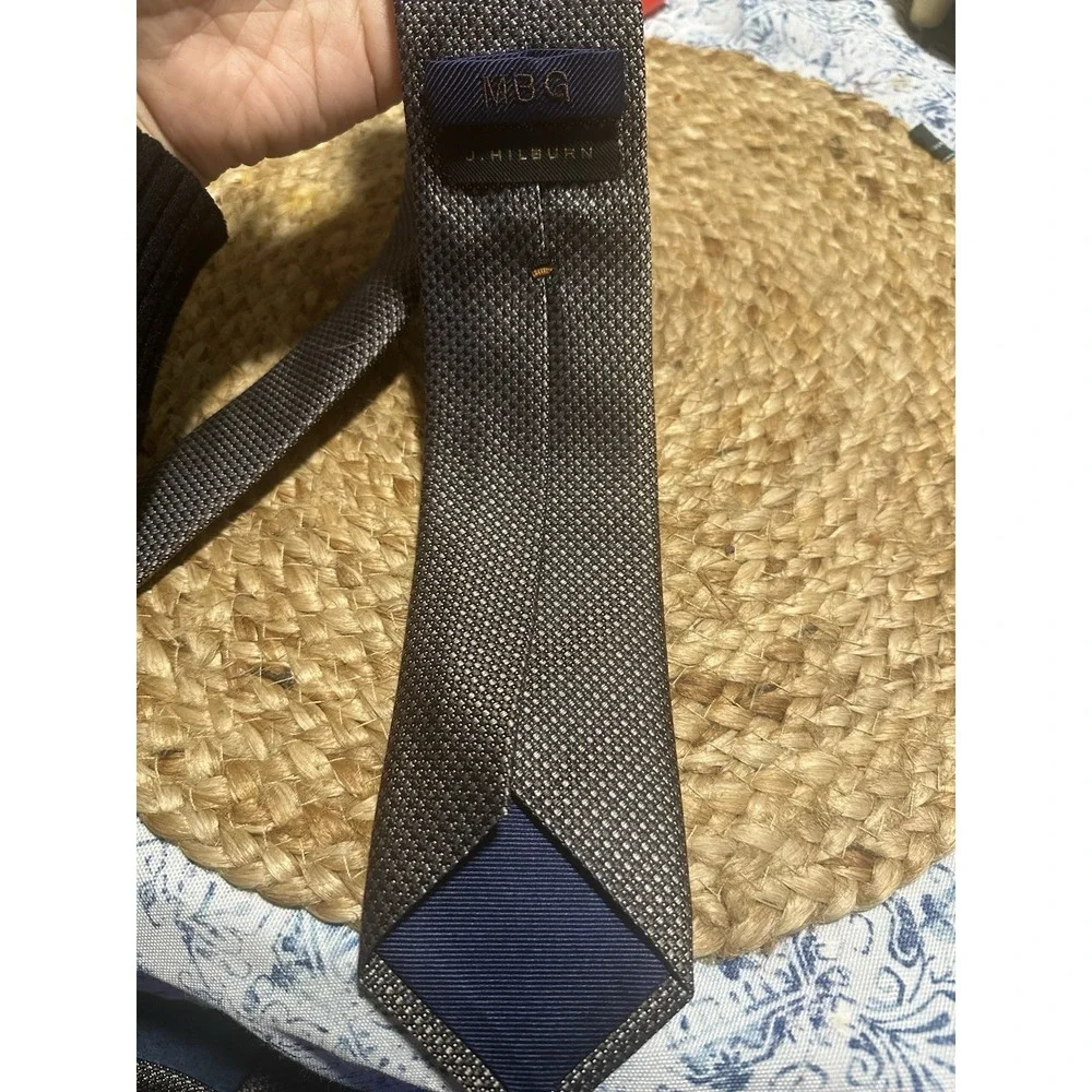 J. Hilburn blue gray Tie